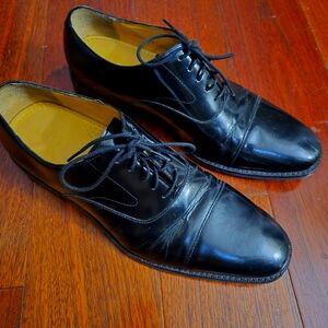 Cole Haan USED Classic Black Leather Men's Dress Shoes Size 10